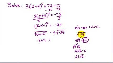 The <b>Imaginary</b> Unit i Not all <b>quadratic</b> equations have real-number <b>solutions</b>. . Solving quadratic with imaginary solutions worksheet